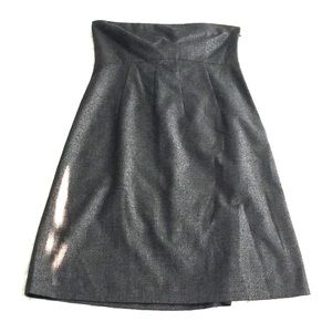 Theory Strapless Gray Dress